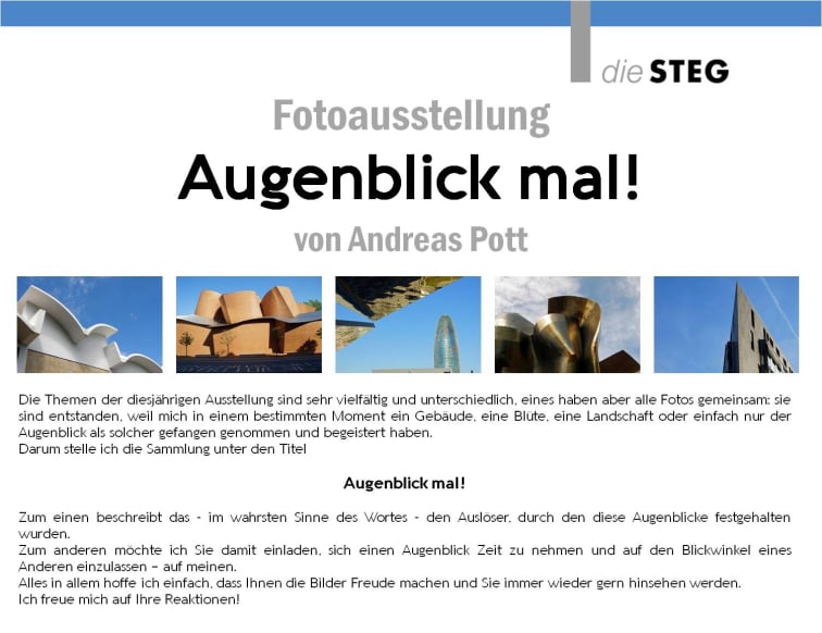 Ausstellung "Augenblick mal!"